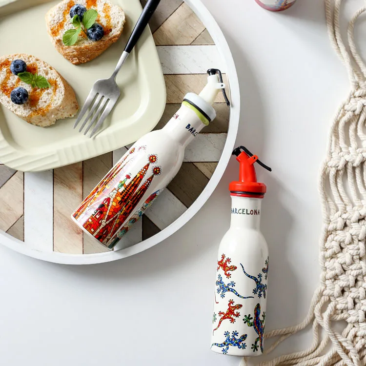 Творческий Керамика герметичность Кухня масло с уксусом оливковое дозатор