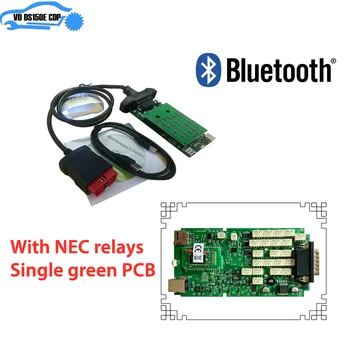

Best Quality Single Green Board for delphis vd ds150e cdp 2016R0 Software keygen with bluetooth scanner for obd2 cars trucks