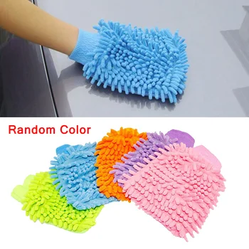 

Car Washing Microfiber Chenille Microfiber Mitt Auto Cleaning Glove Dual Sided