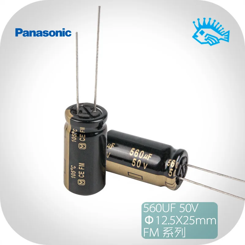 

5pcs/50pcs Brand new original Panas FM black blonde burning audio series electrolytic capacitor 50V560uF 50V 12.5X25mm