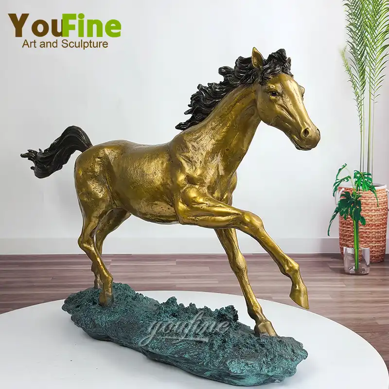 58 18 38 5 Cm Bronze Pferd Skulptur Bronze Horse Statue Tier Skulpturen Bronze Finish Statue Mit Basis Fur Garten Wohnkultur Statuen Skulpturen Aliexpress