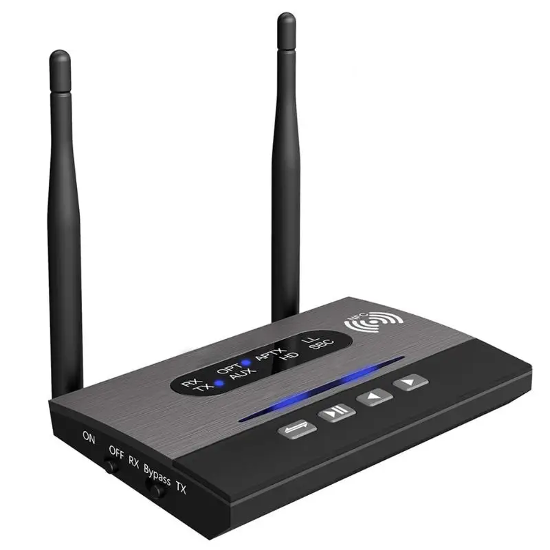 Bluetooth 5.0 Transmitter Receiver HD Wireless Audio Adapter High-speed Signal Transmission for TV PC Home Stereo