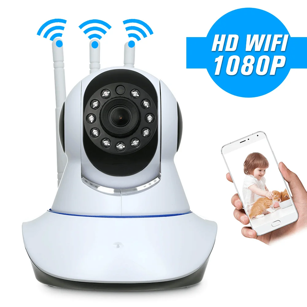 IP камера видеонаблюдения 1080P Wi Fi с функцией панорамирования и наклона|ip camera|p2p ip