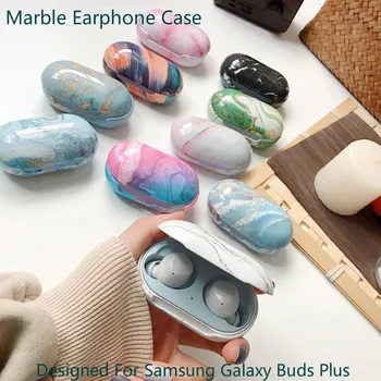 

Designed For Samsung Galaxy Buds Plus Marble Earphone Case Wireless Bluetooth Headset Protective Cover Earphone Protection Box