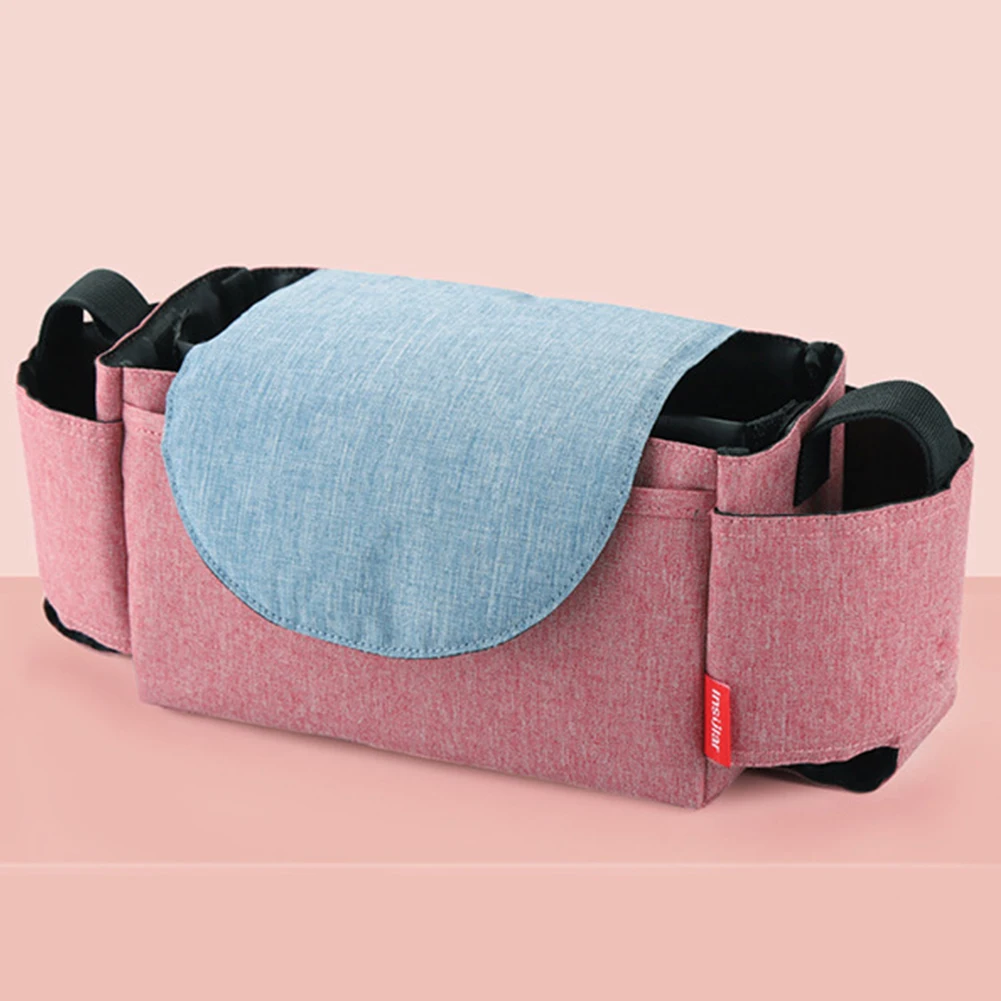 

Multifunction Stuff Collection Stroller Use Hanging Diaper Organizer Storage Bag Portable Baby Care Straps Flip Type Durable
