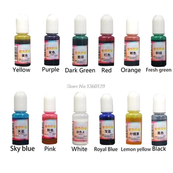 

12 Colors Art Ink Resin Pigment Kit Colorant Dye Ink Diffusion Jewelry Tools DIY Dropship