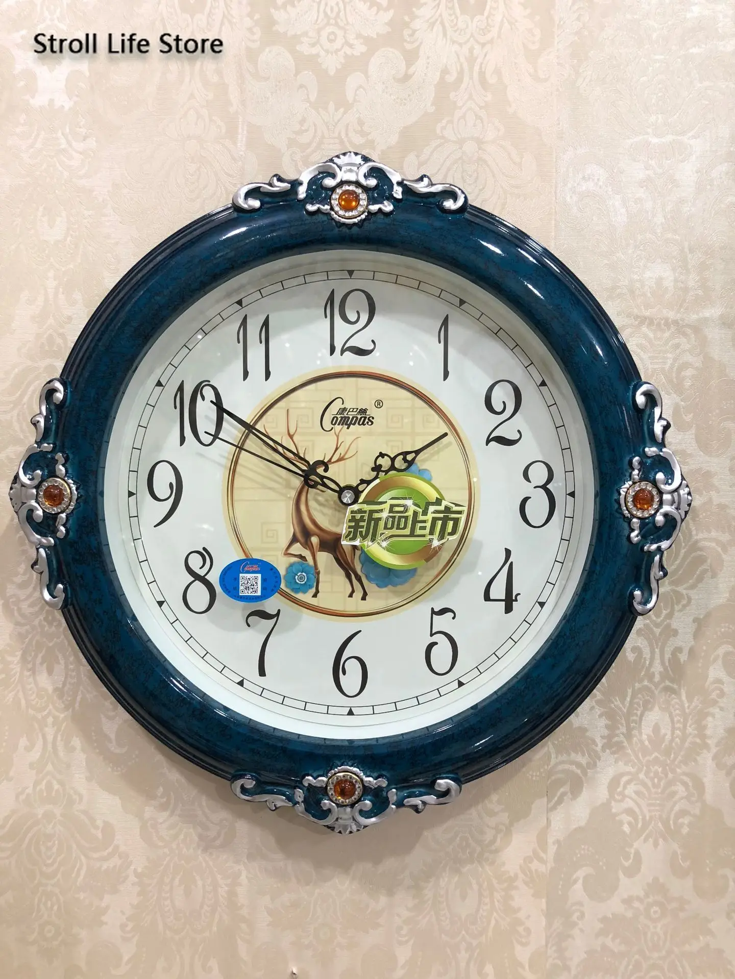 

Large Living Room Wall Clock Sielnt Modern Clocks Wall Home Decor Bedroom Quartz American Style Retro Watch Home Klok Gift FZ835