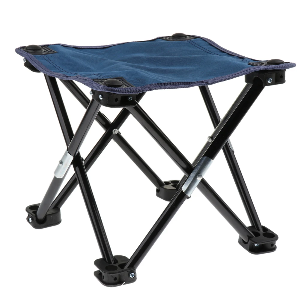 Blue Outdoor Camping Folding Chair Stool Fishing Festival sitting - Цвет: Blue