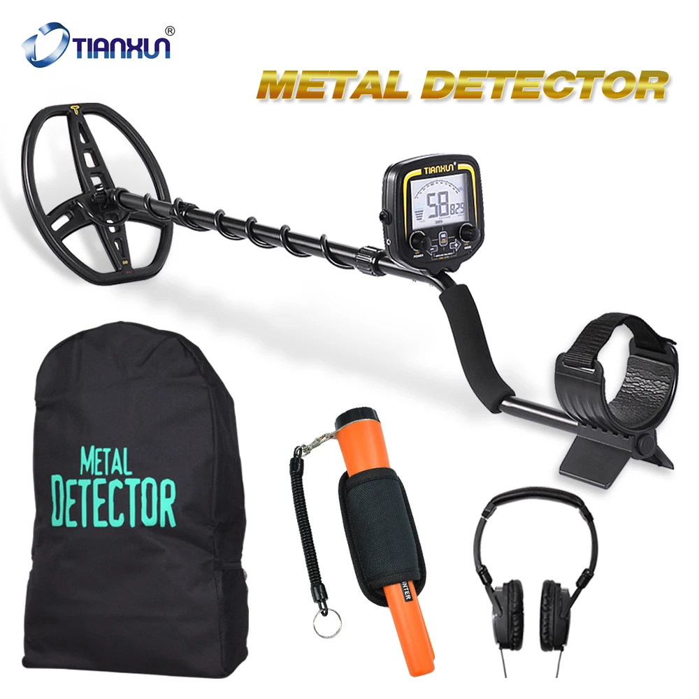 

TX-850 + GP360 +Headphone +Bag Portable High Sensitivity Underground Metal Gold Detector Hunter Finder LCD Display Depth 2.5m