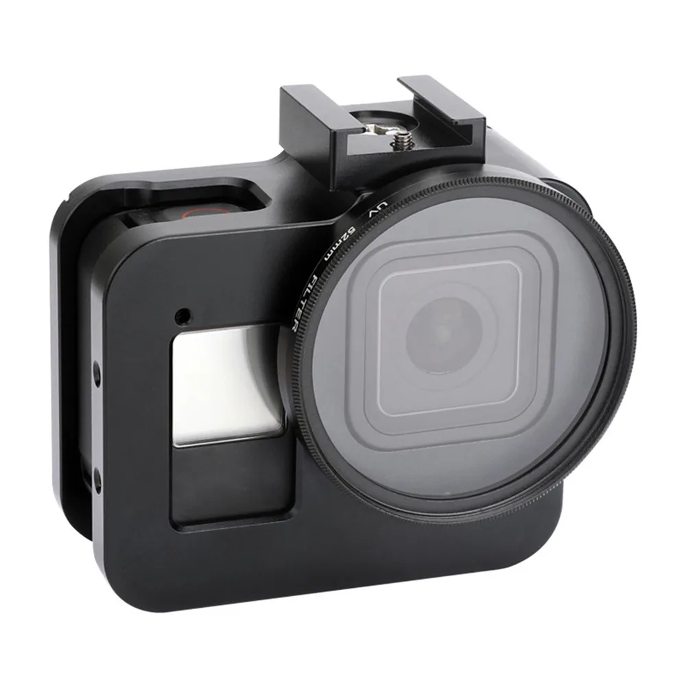 Металлическая Рамка Защитная клетка для GoPro 8 экшн-камеры корпус из алюминиевого сплава чехол для зарядки