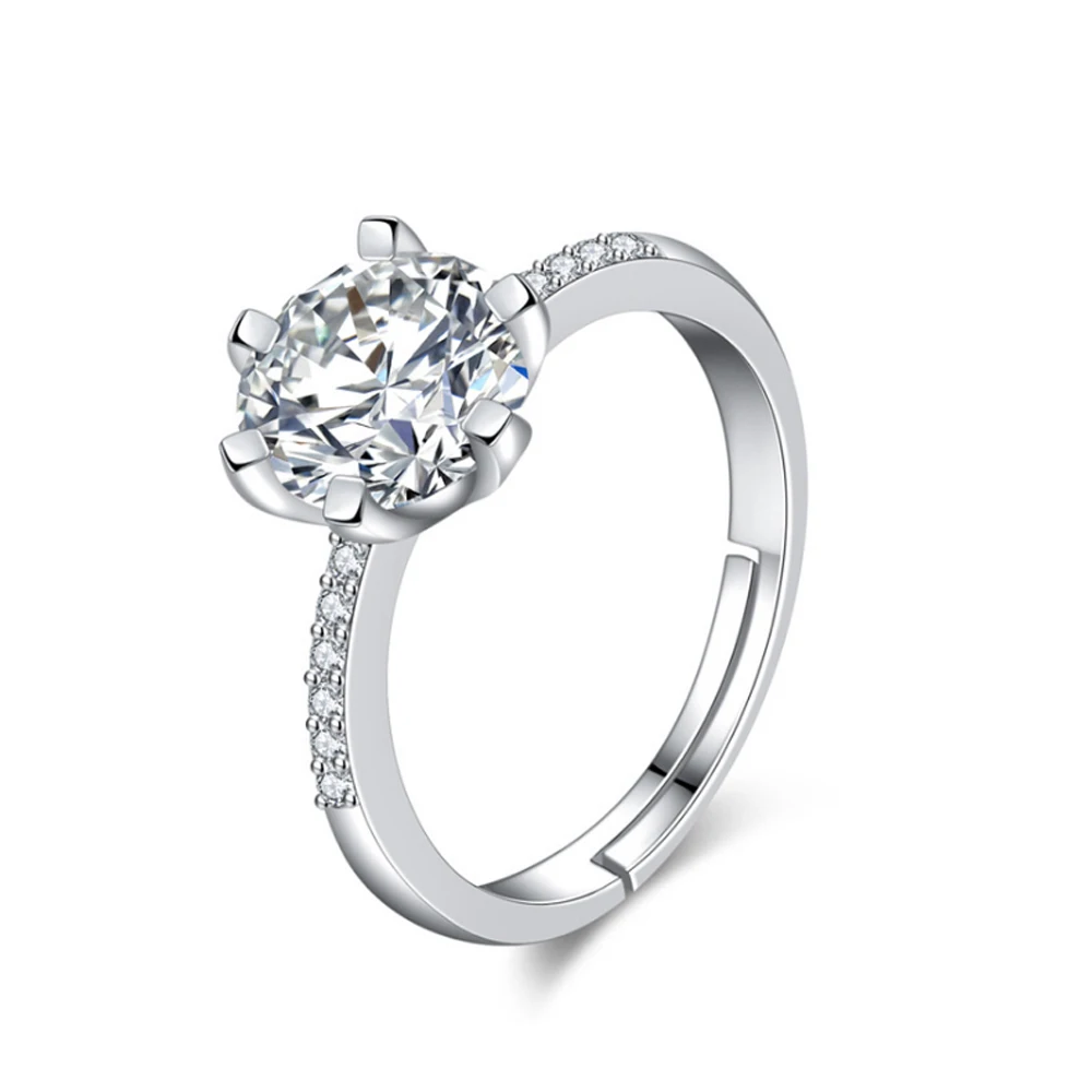 

Rhinestone Rings For Women Fashion Fingers Jewelry Accessories Opening Adjustable Rings