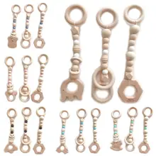 3 шт./компл. Nordic Стиль с принтом в виде героев мультфильмов, однотонные деревянная стойка для фитнеса кулон, украшение для детской комнаты, на детей и младенцев, металлическое ушко для открывания консервной банки игрушка висит