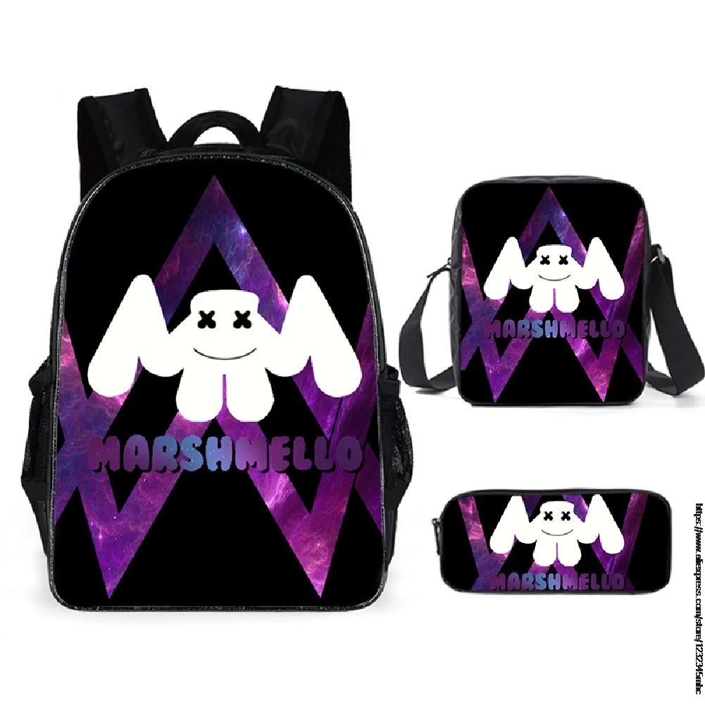 Student Backpacks Teenager Travel Bag 3PCS Backpack School Pencil