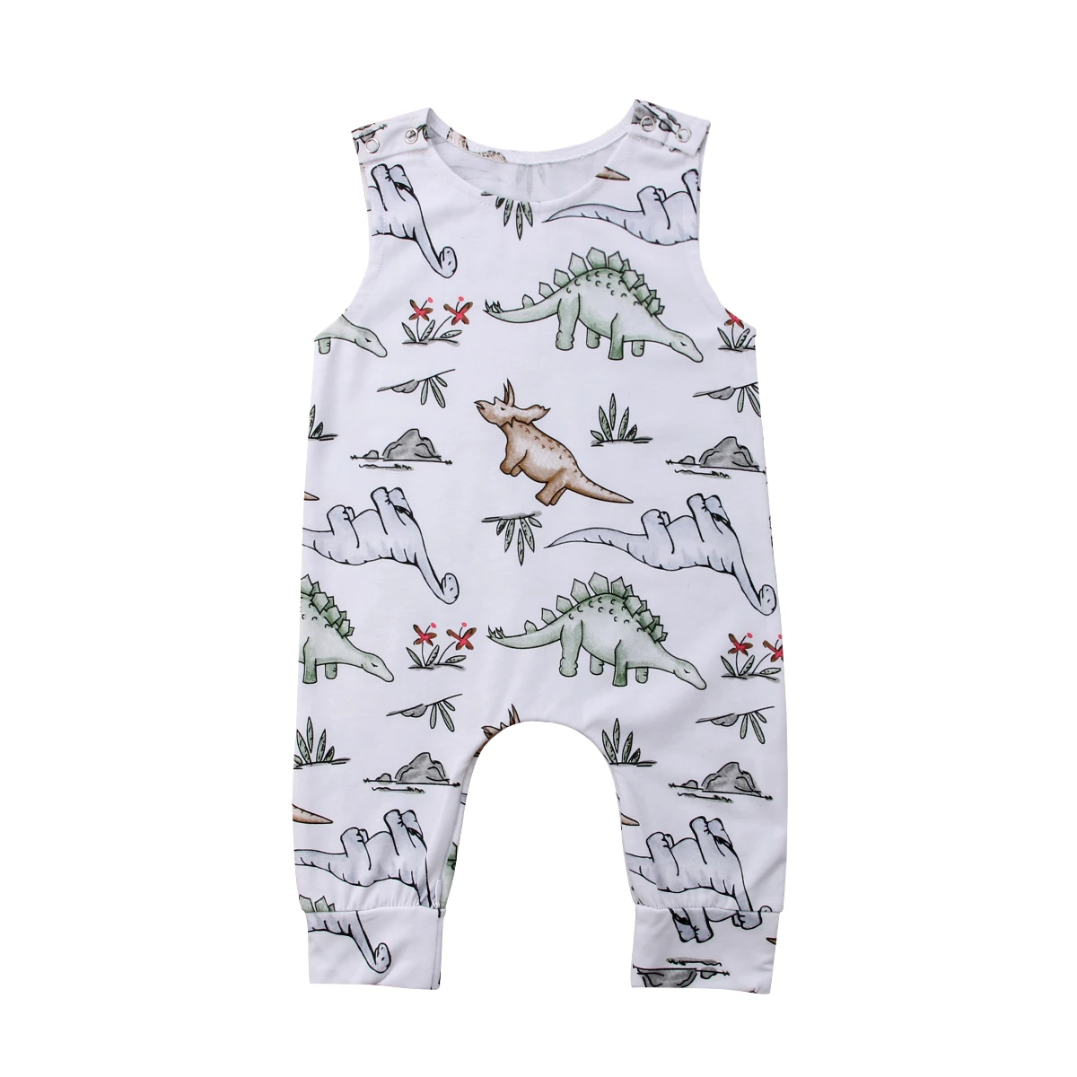 dinosaur romper baby girl