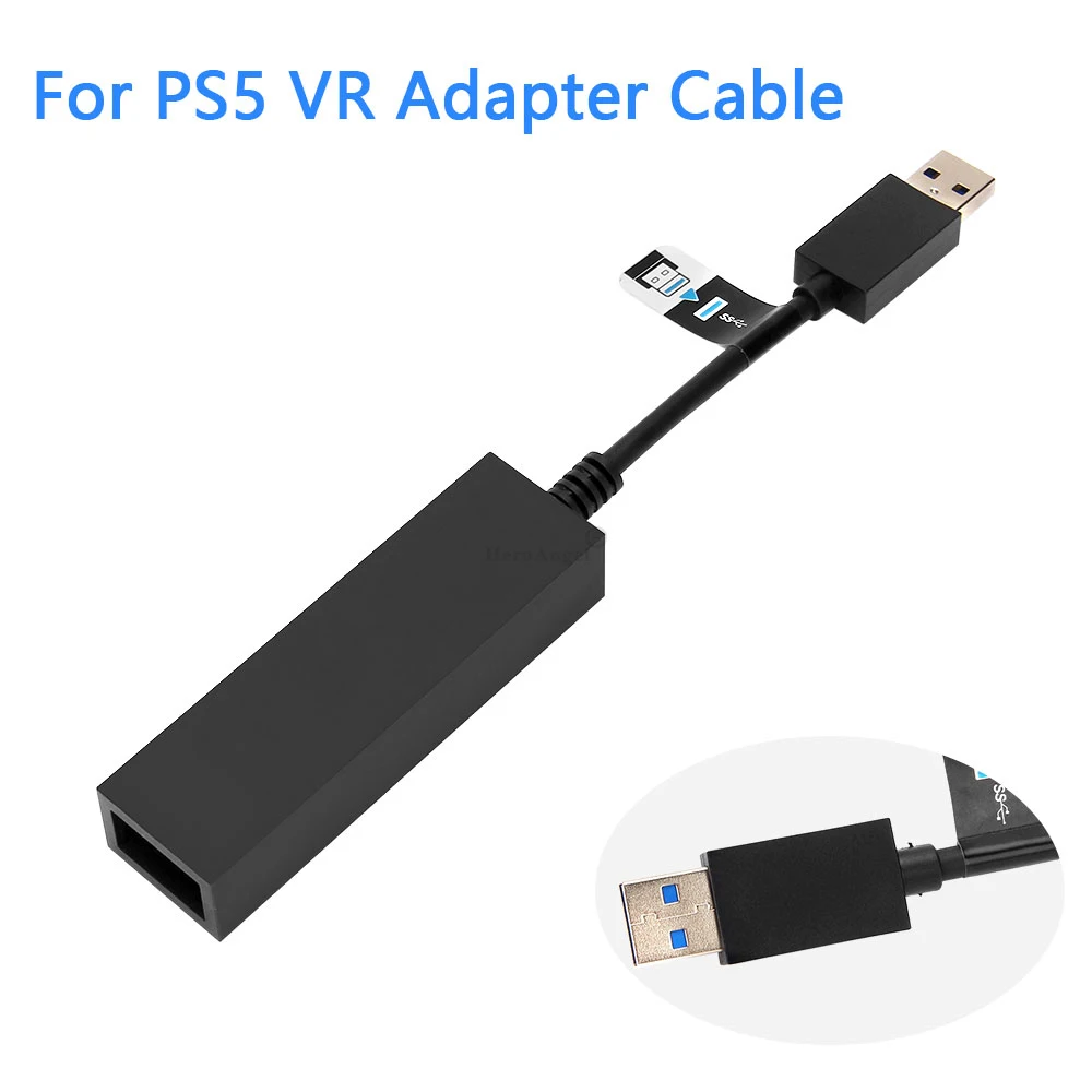 For PS5 VR Aadapter PS4 Camera Cable Connector for the PS4's VR to be  played on the PS5 using the PlayStation 4's camera