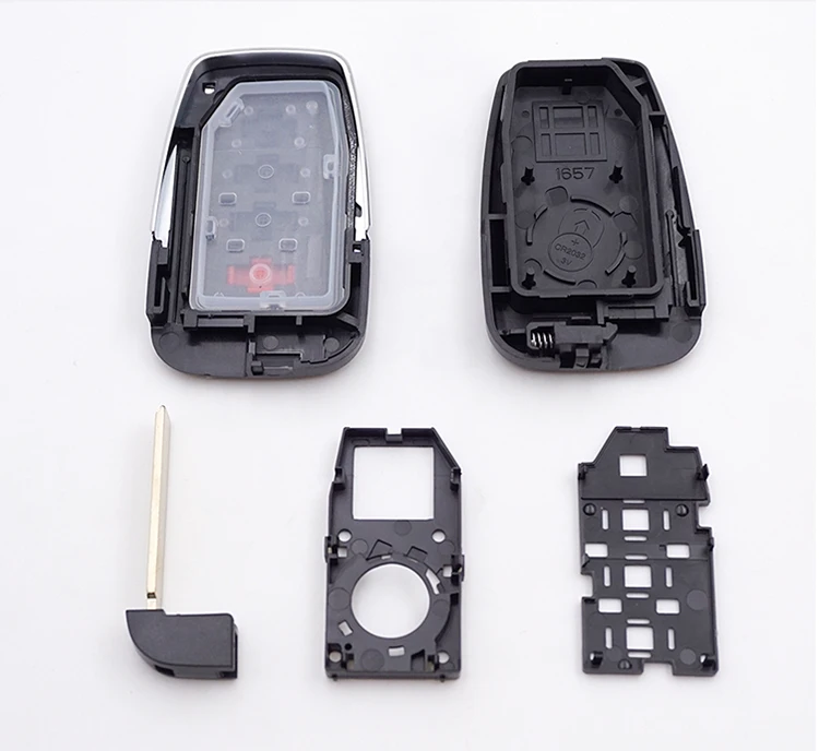Cocolockey 4 кнопки дистанционного ключа оболочки брелок подходит для Toyota Camry AVALON RAV4 C-HR CHR Smart Keyless Enter ключ- без логотипа