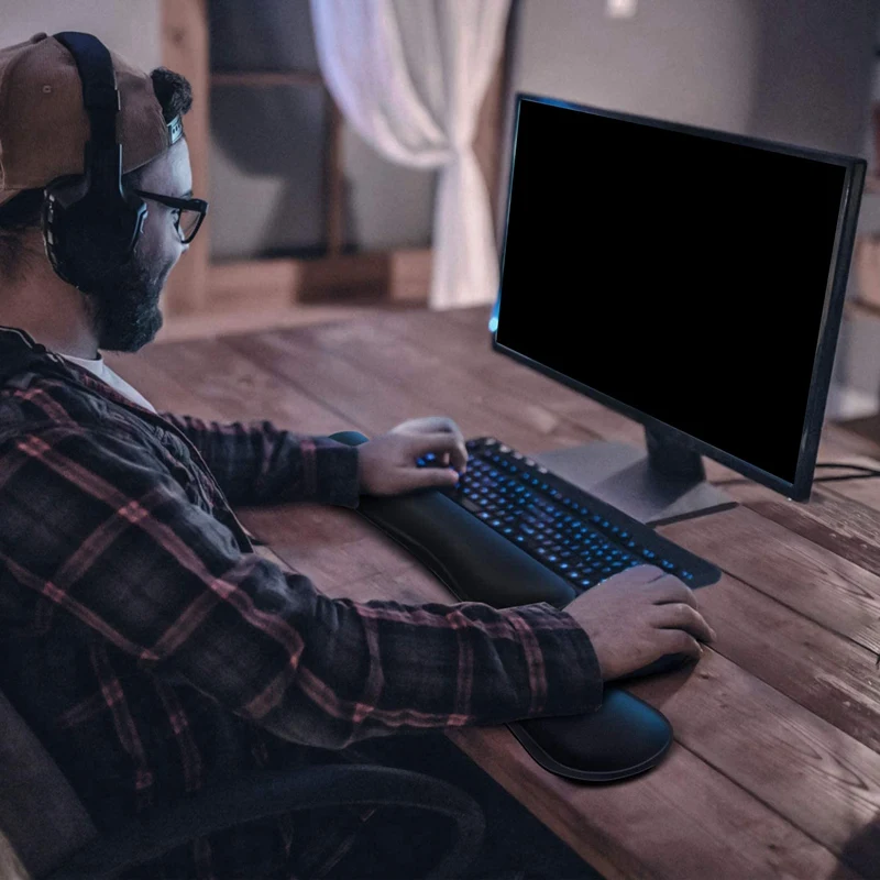 Гелевый пенопластовый набор для клавиатуры подставка запястья мыши на запястье