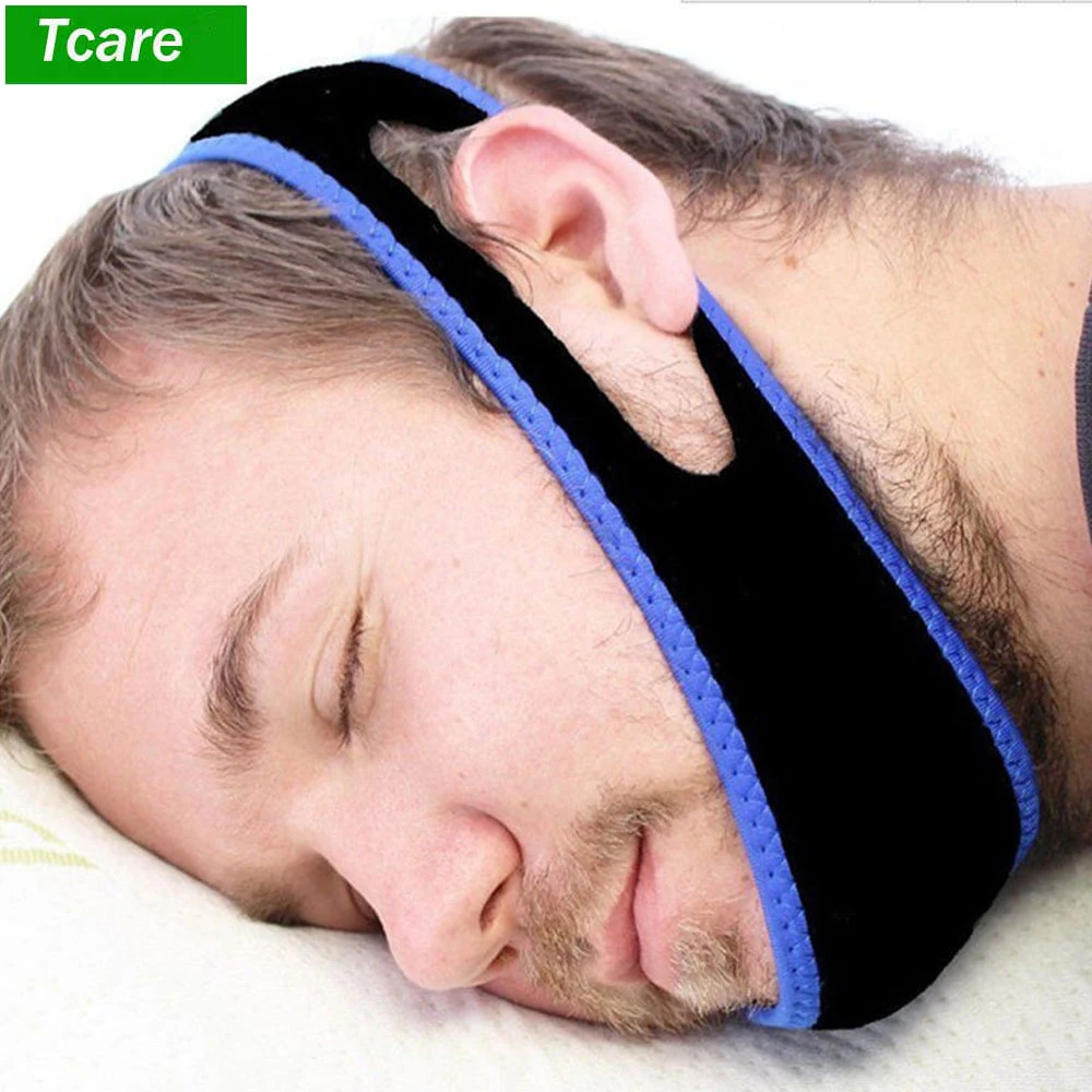 Tcare 1 шт. храп ремешок для подбородка Регулируемый Anti Snore Поддержка решения Стоп