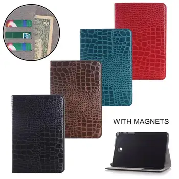 

Fashion crocodile PU leather case for samsung galaxy tab A 8.0 T350 T355 SM-T355 8'' tablet cover case T350 folio stand case
