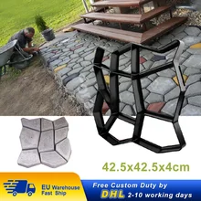 42.5x42.5x4cm Paving Mould Cement Brick Concrete Molds DIY Path Maker Paving Molds Garden Stone Road Mold Decoration