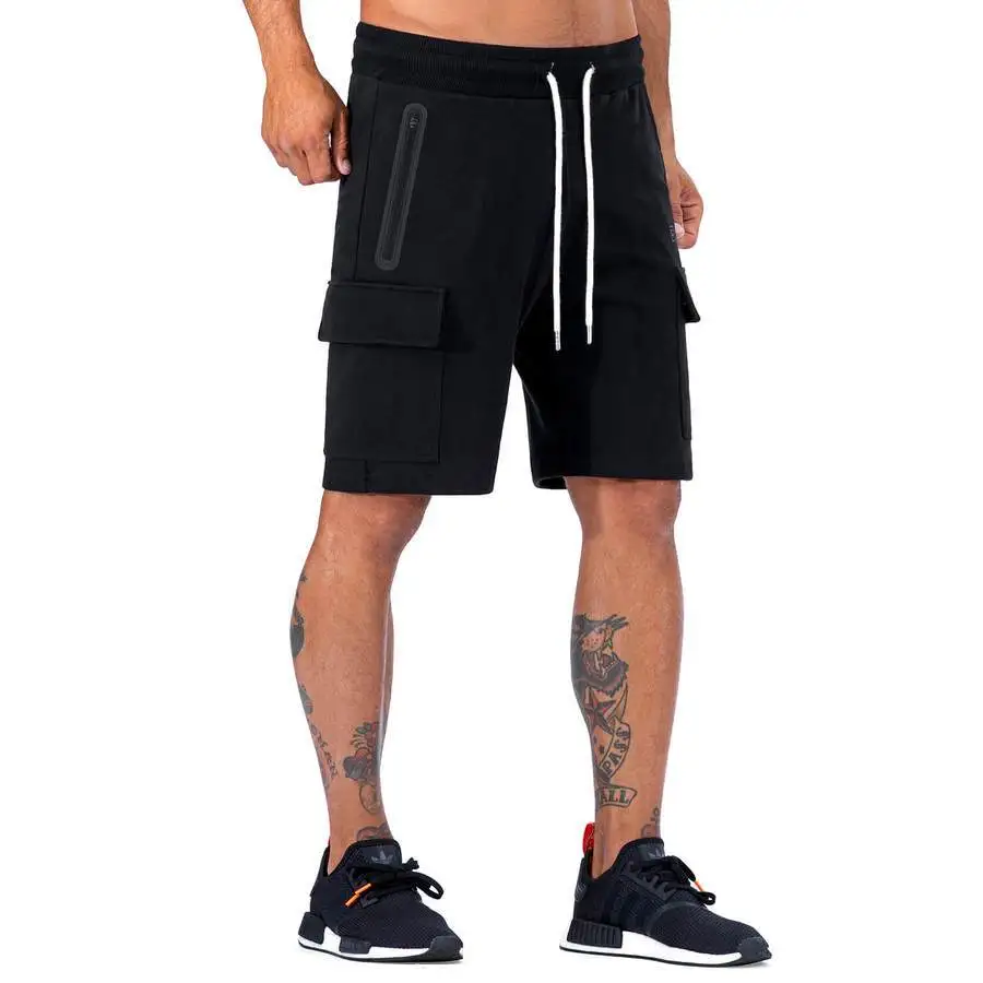 

Muscle Gym Shorts Male Fifth Pants Training Pants Stretch Cotton Running Basketball Sports Casual Bib Overall