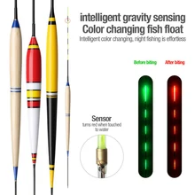 Luminous Smart LED Fishing Float High Sensitivity Alarm Fish Bite Color Change Electronic Buoy Fish Floating Bobber Stick