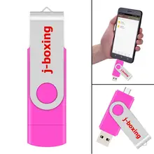 J-boxing розовый 16 Гб OTG USB флеш-накопители двойной порт USB флэш-накопитель Micro Memory Stick для смартфонов samsung huawei LG Tablet