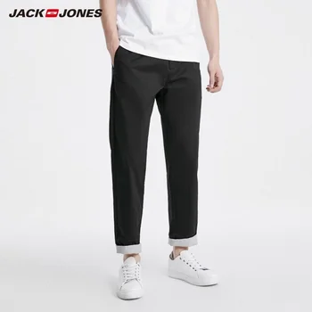 

JackJones Men's Pure Color Rolled Lining Business Casual Slim Fit Pants| 219114515