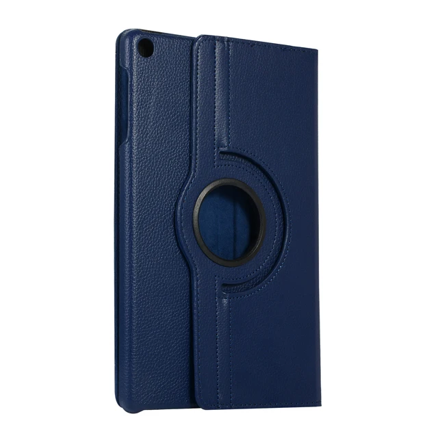 360 Вращающийся чехол для Samsung Galaxy Tab A 10,1 T510 T515 SM-T510 SM-T515 складной чехол-подставка из ПУ Кожаный чехол Funda - Цвет: Dark Blue