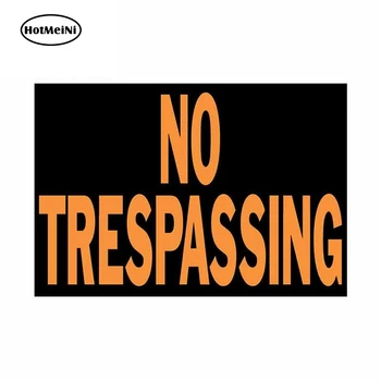 

HotMeiNi 13cm x 8.7cm Car Styling No Trespassing Sign Car Bumper Sticker Window Decal Vinyl Car Stickers