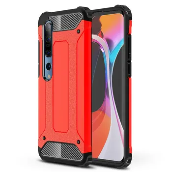 

50pcs/lot Baby Safe Case For Xiaomi Mi 10 Heavy Duty 2 in 1 Detachable Armor Hard Case For Xiaomi Mi 10 Pro