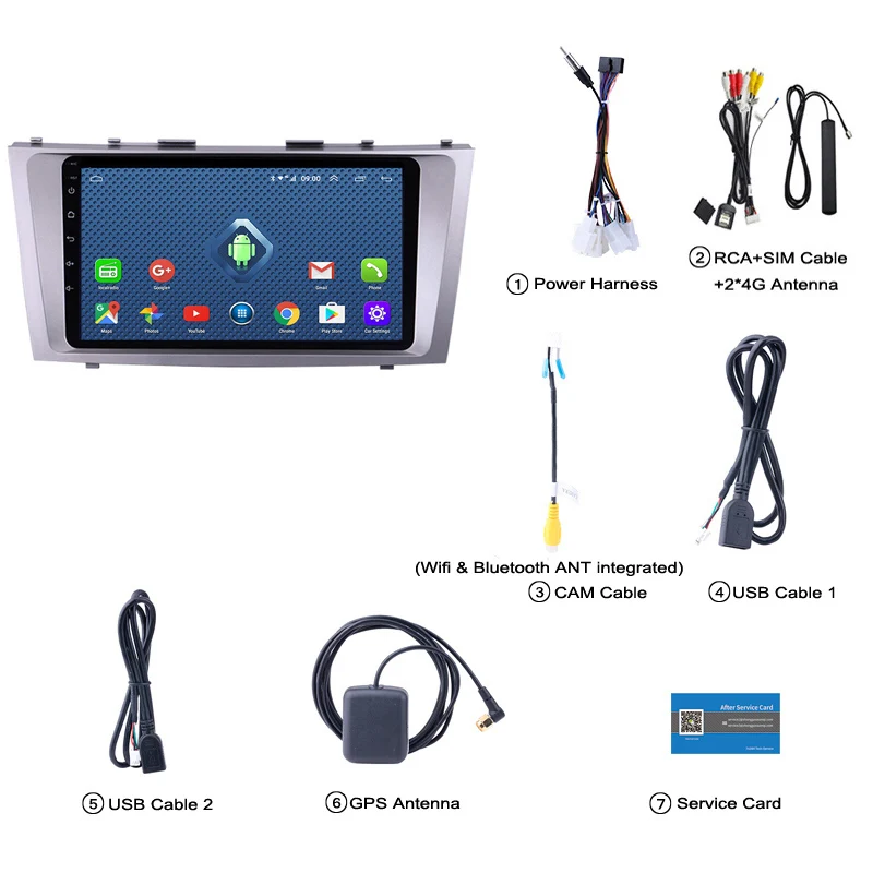 4G Lte все Netcom 9 дюймов 2G ram 32G rom авто радио dvd-плеер Android 8,0 стерео для Toyota Camry 2006-2011 автомобильная навигация