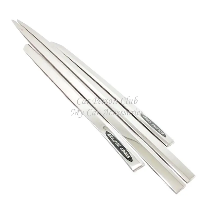 

Car Door Side Body Protector Strips Molding Garnish Guard Trims For Mitsubishi Eclipse Cross 2018-2021 Stainless Steel Accessory