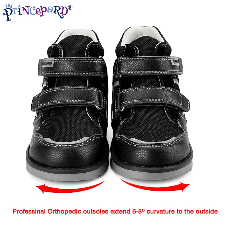 princepard Kids Orthopedic Shoes for Boys and Girls Flat Feet,Lightweight Corrective Toddlers Sneakers with Arch and Ankle Support,Non-Slip Sole