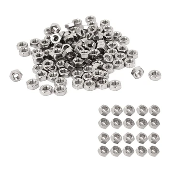 

Metric M4 Hex Nut 304 Stainless Steel Fastener DIN 934 100pcs for Bolt