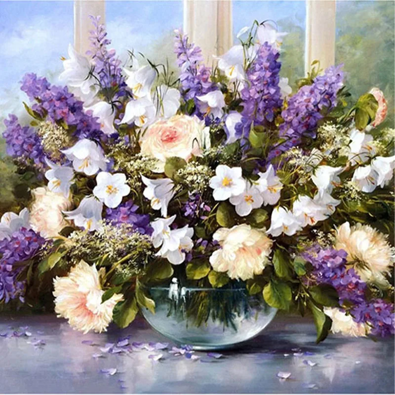 

Color Frameless Digital Painting Self-filling Color DIY Envelope Contains Acrylic Paint And Brush Linen Material 40x50CM Mural