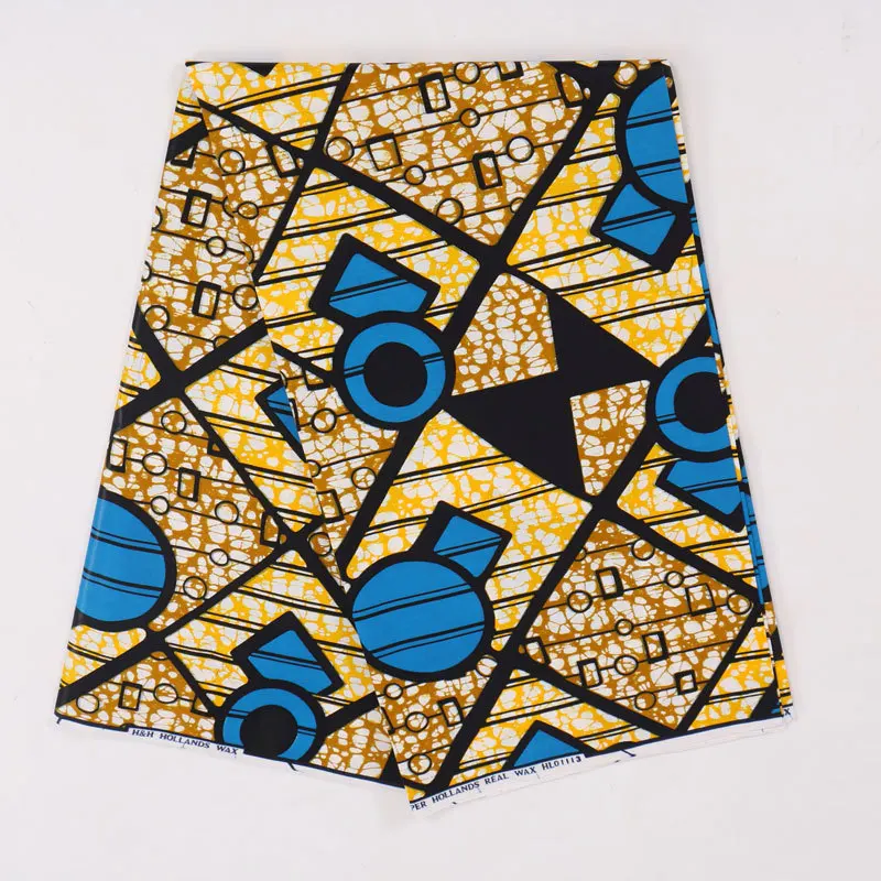 

2020 Latest style Cotton African Wax Clothes ghana Wax 6 yards for Party Dress Wax Africain tissus wax