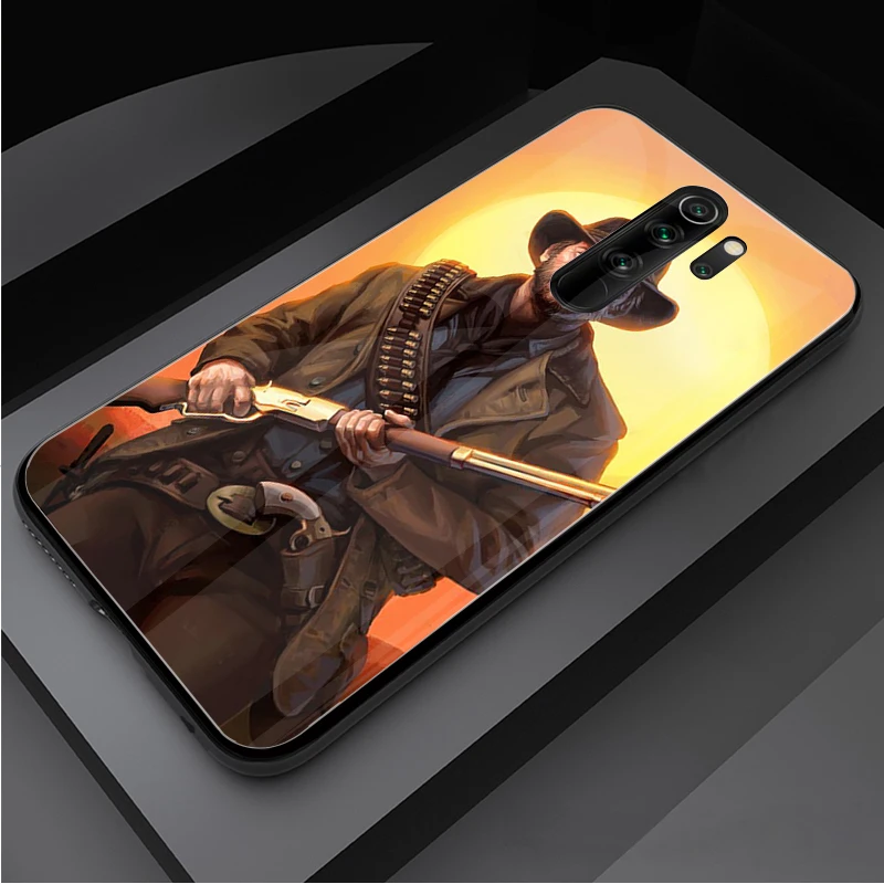 Trò Chơi Red Dead Redemption 2 Kính Cường Lực Điện Thoại Ốp Lưng Cho Redmi Note 5 6 7 8 9 Pro Note8T Note9S redmi8 9 Bao Vỏ phone cases for xiaomi Cases For Xiaomi