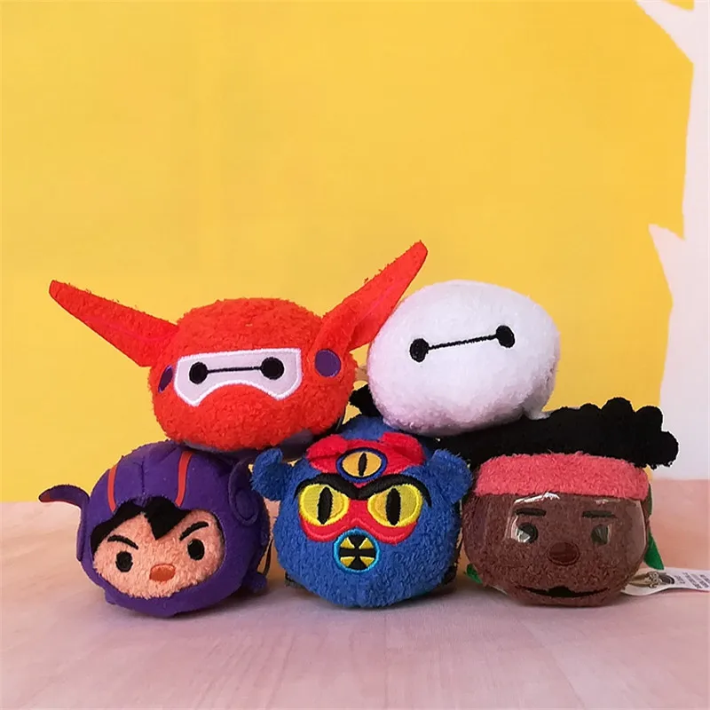 DISNEY TSUM Большой Герой 6 мягкие плюшевые игрушки Kawaii Baymax и 2 0 кулон милые подарки для