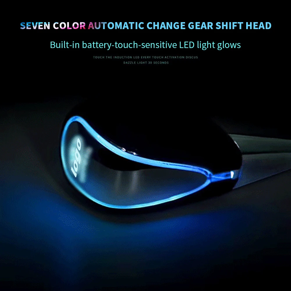 MACHSWON Car Modified LED Lighting Shift Head Automatic Stick Shift Knob Lever Crystal Car White Red LED Gear Shift Lever Stick Knob Head Shifter Crystal Bubble New Car Shift Knob Crystal Bubble