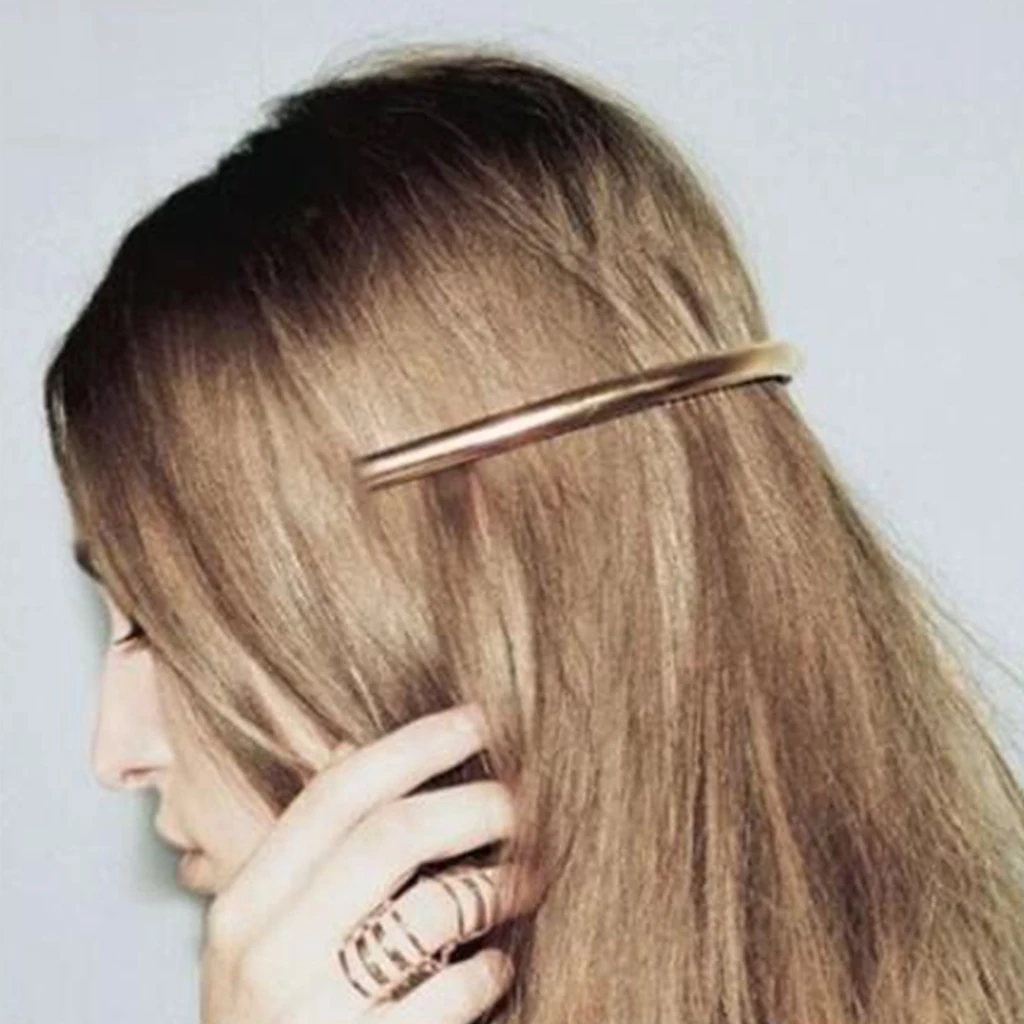 2x French Large Tube Hair Barrette Spring Ponytail Holder Hairpin Hair Clip Accessories