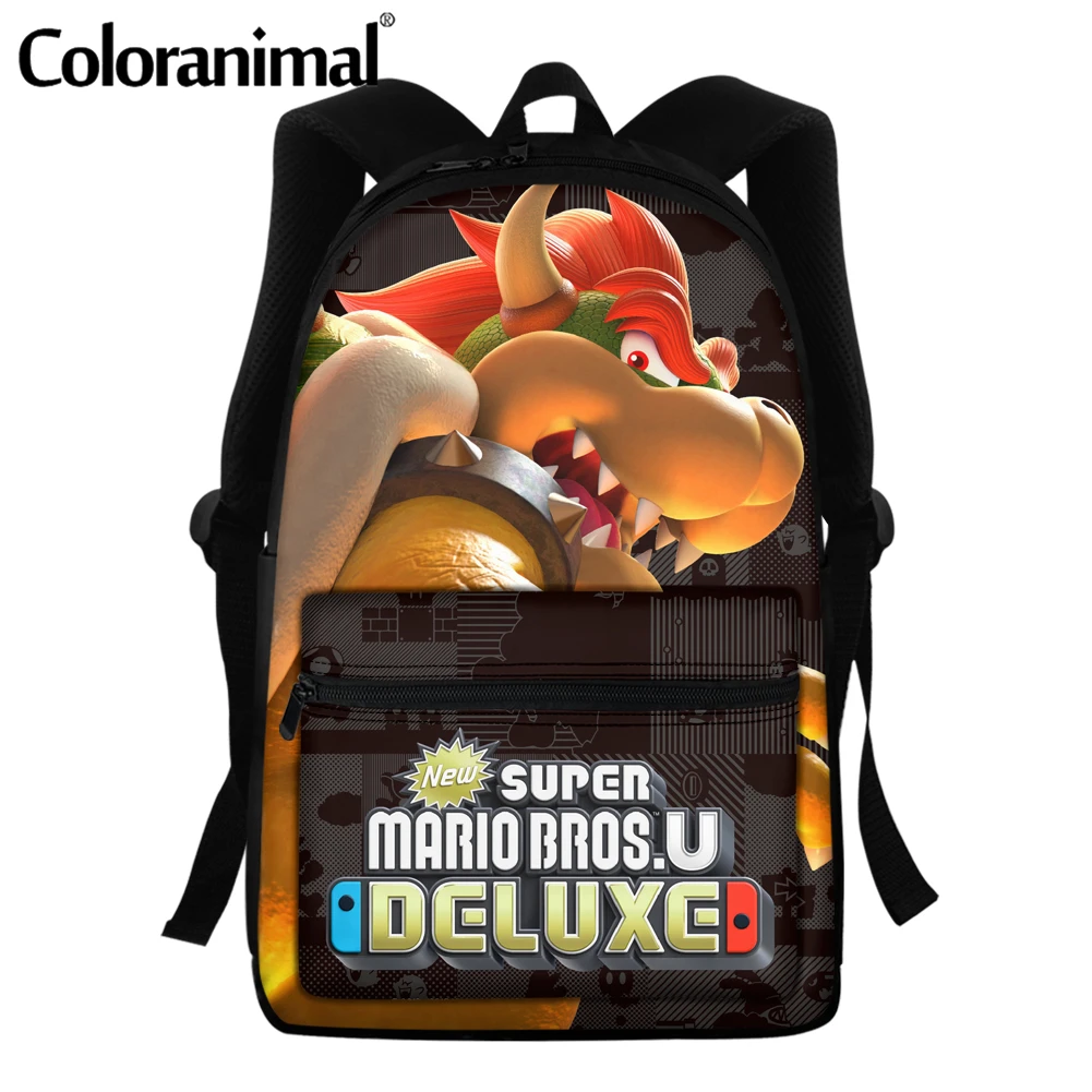 

Coloranimal 2020 New 3D Anime Super Mario Galaxy Children Backpacks Brand Design Girl Boys Backpack Toddler Kids School Bags sac
