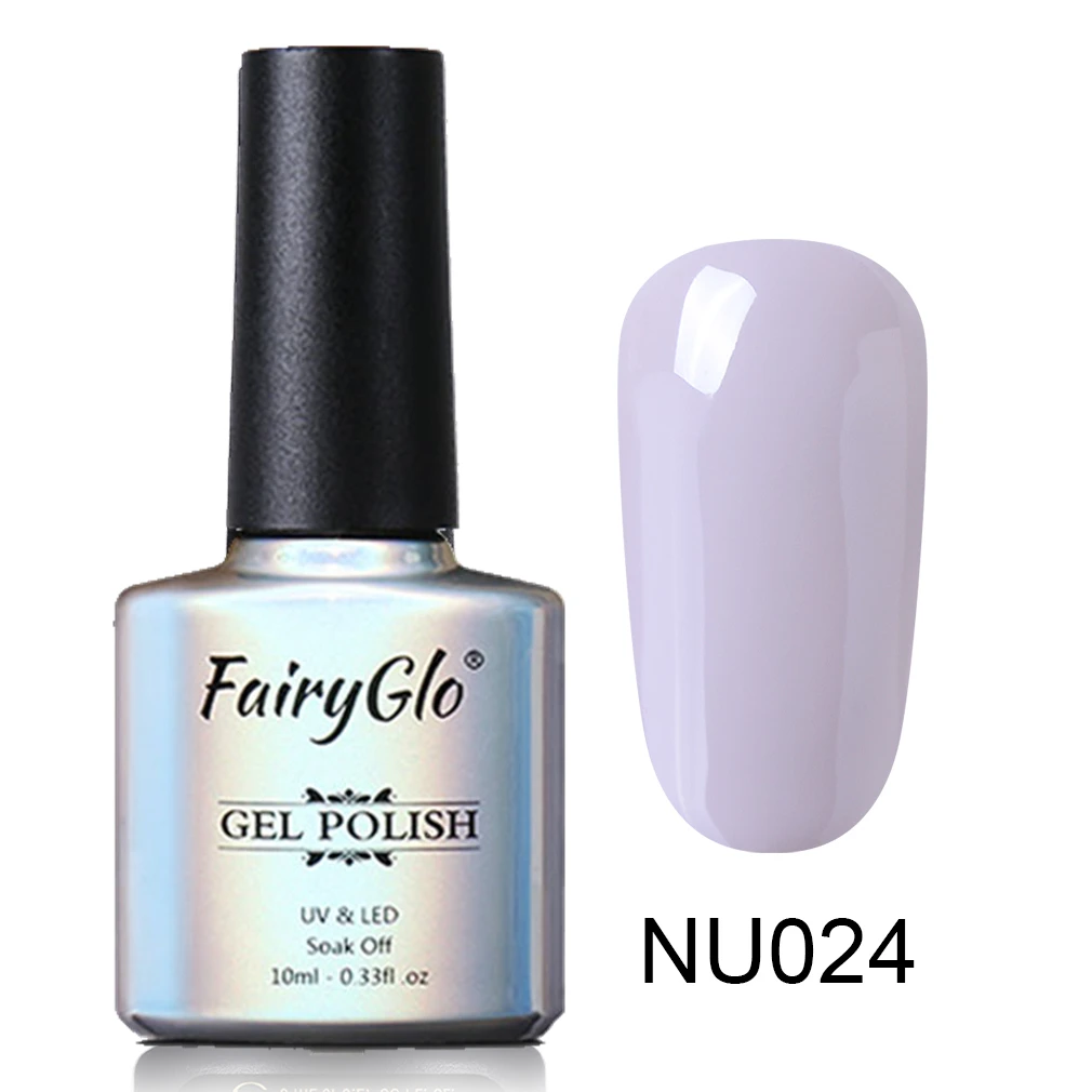 NU024 FairyGlo 10 мл Платиновый Гель-лак для ногтей впитывающий блеск Гибридный лак Полупостоянный эмалированный лак для нейл-арта Маникюр для гелей - Цвет: NU024