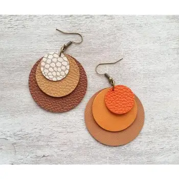 

Y81 Exquisite earrings scrapbook wood mold leather mold die-cut handmade crafts