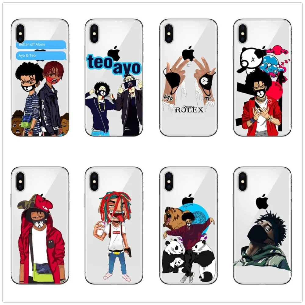 Fashion and lovel Ayo&ampTeo Rapper for iPhone X10 8 7 6 6S Plus 5 5S XR XS Max High quality soft TPU silicone mobile phone shell |
