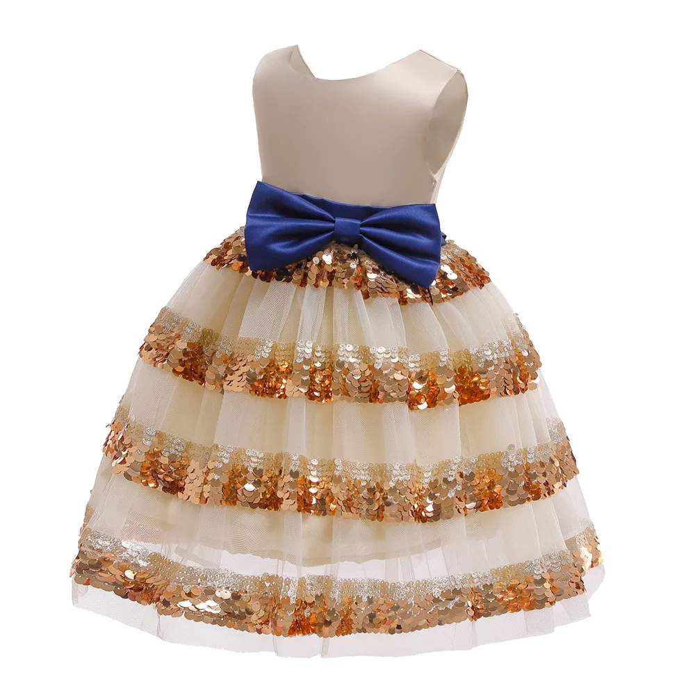 New Girls Dresses For Party And Wedding Princess Christmas Dress Sequins Children Evening Clothing Red Kids Prom Gown 2-10 Years (14)