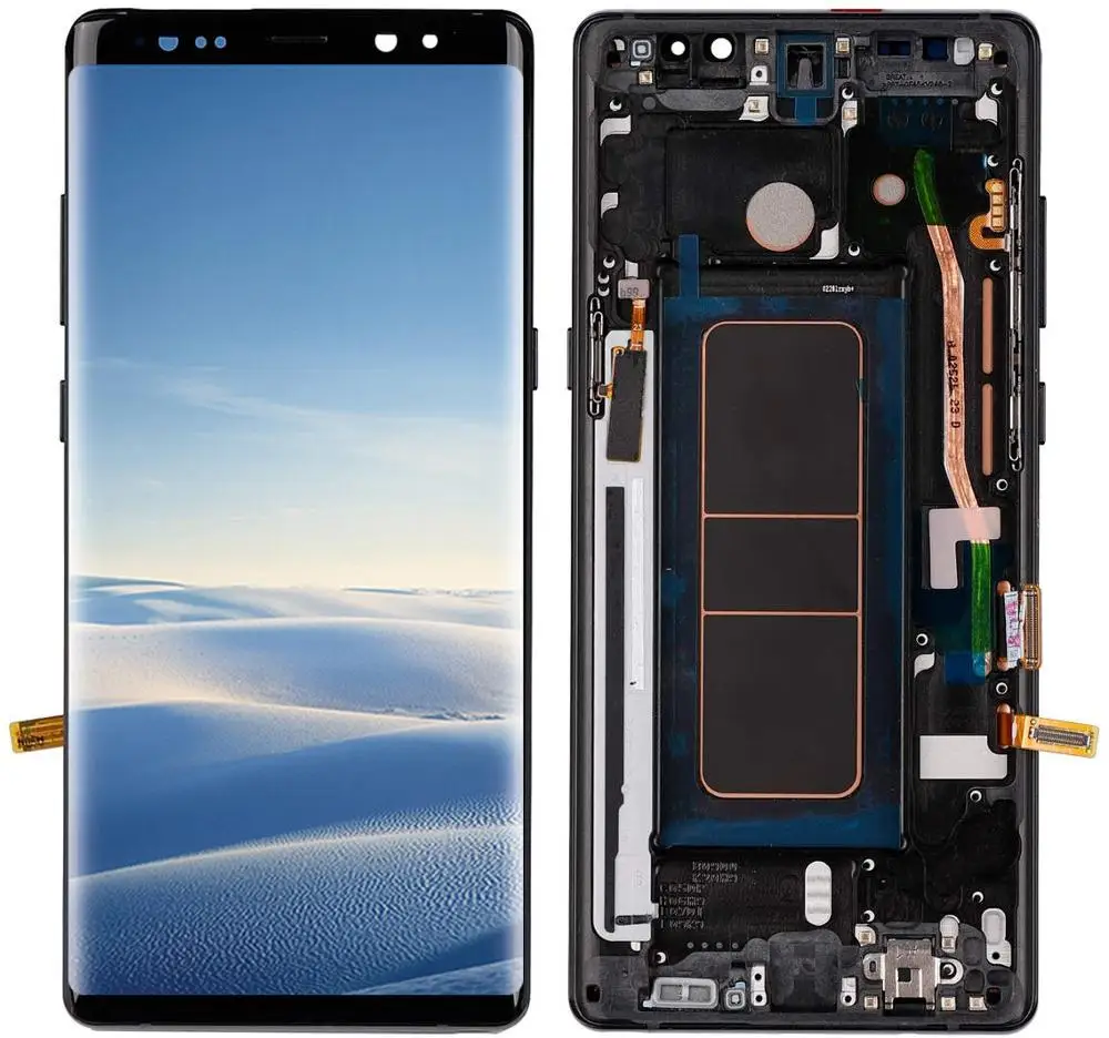 

ORIGINAL 6.3'' SUPER AMOLED LCD with frame for SAMSUNG GALAXY Note 8 Note8 N950 N950F Display Touch Screen Digitizer Assembly