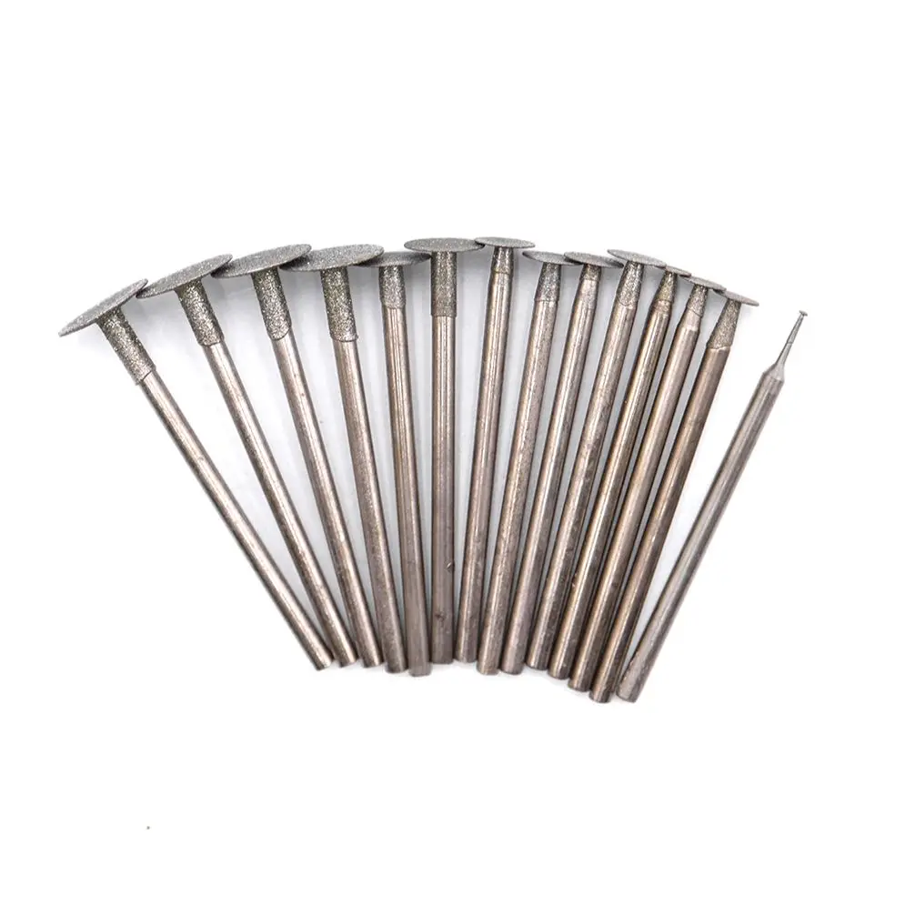 ultra long diamond drilling bits rough grit emery diamond abrasive bits peeling needle a type teeth grinding burr for dremel Diamond Grinding Burr K-Type Line Cutting Bits Teeth Grinding Bits Stone work Abrasive bits for Die Grinder/Dremel/Rotary Tools