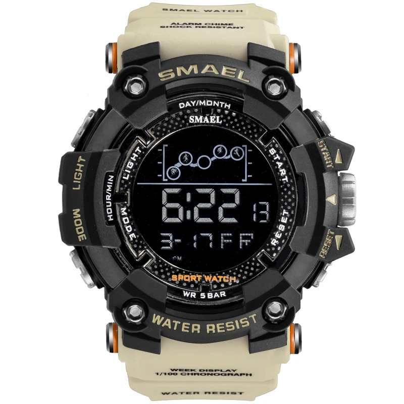 BASID Top Brand Luxury Men Sports Watches Digital LED Electronic G Style Quartz Wristwatches Waterproof Swimming Shock Military 