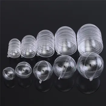 

50PCS/Set 40/50/60/70/80mm Clear Round Bath Bomb Mold Ball Sphere Plastic Fillable Bath Bomb Mold Mould Plastic Bathing Tool DIY